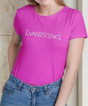 Camiseta Camisa Algodão Feminina Masculina Adulto Banda de Rock Evanescen ce MOD1