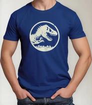 Camiseta Camisa Algodão Feminina Masculina Adulto Filme Dinossauro Jurassicc Park MD1