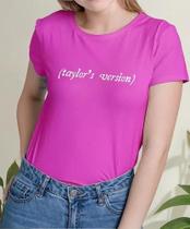 Camiseta Camisa Algodão Feminina Masculina Adulto Taylo r Swi ft Taylors Versi on