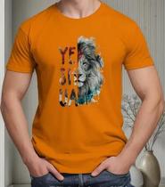 Camiseta Camisa Algodão Feminina Masculina Adulto Yeshua Leão Moda Gospel Religiosa Evangélica
