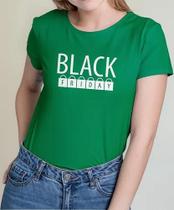 Camiseta Camisa Algodão Feminina Masculina Uniforme Black Friday Para lojista Loja Vendedores MD2