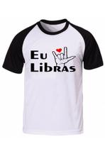 Camiseta camisa amo libras professor sinais surdo mudo Camiseta camisa amo libras professor sinais surdo mudo