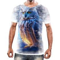 Camiseta Camisa Animais Corujas Misticas Aves Noturnas HD 13