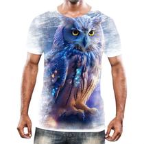 Camiseta Camisa Animais Corujas Misticas Aves Noturnas HD 22