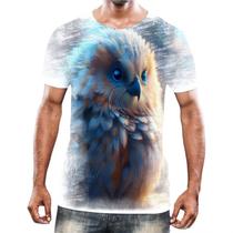 Camiseta Camisa Animais Corujas Misticas Aves Noturnas HD 26