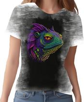 Camiseta Camisa Animais Exóticos Répteis Camaleão Maneiro 2 Camiseta Camisa Animais Exóticos Répteis Camaleão Maneiro 2
