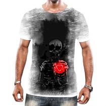 Camiseta Camisa Arte Tumblr Esqueletos Caveira Ossos Moda 5