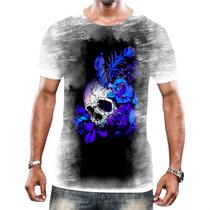 Camiseta Camisa Arte Tumblr Esqueletos Caveira Ossos Moda 6