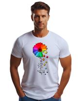 Camiseta Camisa Autismo Flor Girasol M10