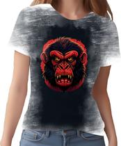Camiseta Camisa Babuino Macaco Gorila Face Animais Selva 2 Camiseta Camisa Babuino Macaco Gorila Face Animais Selva 2