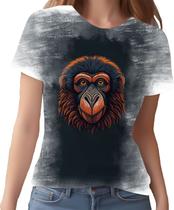 Camiseta Camisa Babuino Macaco Gorila Face Animais Selva 3