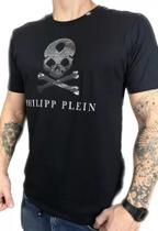 Camiseta Camisa Balada Bordado Alto Relevo Preta Camiseta Camisa Balada Bordado Alto Relevo Preta