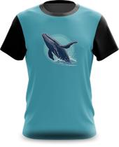 Camiseta Camisa Baleia Mergulhando Oceano