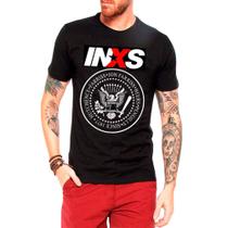 Camiseta camisa banda INXS, rock, pop, clássico anos 80, exclusiva - Lado B Rock Camisetas