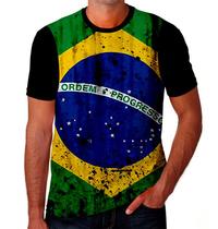 Camiseta Camisa Bandeira Brasil País Jogo Futebol Copa &13_x000D_