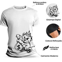 Camiseta Camisa Básica Algodão Premium Urso Bear Chefe Streetwear Oversized Swag
