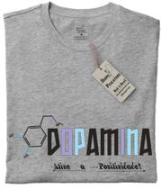 Camiseta Camisa Básica Unissex T-shirt DOPAMINA 100% Algodão