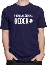 Camiseta Camisa Bebidas Frases O Brasil Me Obriga A Beber - Dking Creative