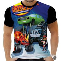 Camiseta Camisa Blaze Desenho Carro Sport M enino Kids 03_x000D_