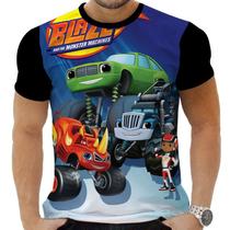 Camiseta Camisa Blaze Desenho Carro Sport M enino Kids 06_x000D_