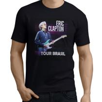 Camiseta Camisa Blusa Eric Clapton Show Tour Turne Brasil Camiseta Camisa Blusa Eric Clapton Show Tour Turne Brasil