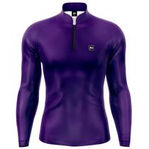 Camiseta Camisa Blusa Esportes Pesca Básica Roxo Com Proteção Solar Uv50