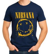 Camiseta Camisa Blusa Feminina Masculina Unissex 100% Algodão Banda De Rock Nirvanaa MD6