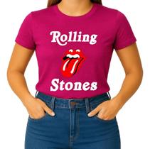Camiseta Camisa Blusa Feminina Masculina Unissex 100% Algodão Banda de Rock The Rolling Stoness Md2