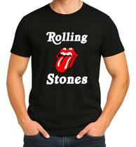 Camiseta Camisa Blusa Feminina Masculina Unissex 100% Algodão Banda de Rock The Rolling Stoness Md2