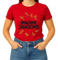 Camiseta Camisa Blusa Feminina Masculina Unissex 100% Algodão Banda Imagine Dragonss Pop Rock MD5
