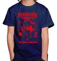 Camiseta Camisa Blusa Infantil Juvenil Para Menino Menina Unissex 100% Algodão Série Stranger Thingss MD2