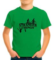Camiseta Camisa Blusa Infantil Juvenil Para Menino Menina Unissex 100% Algodão Série Stranger Thingss MD3