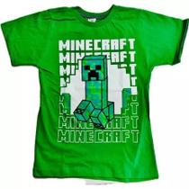 Camiseta camisa blusa infantil Minecraft menino personagem jogo 100% algodao Camiseta camisa blusa infantil Minecraft menino personagem jogo 100% algodao