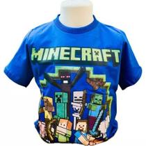 Camiseta camisa blusa infantil Minecraft menino personagem jogo 100% algodao Camiseta camisa blusa infantil Minecraft menino personagem jogo 100% algodao