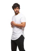 Camiseta camisa blusa longline oversized mc
