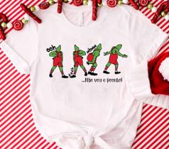 Camiseta Camisa Blusa Pesonalizada Grinch - Não vou e pronto Tamanho M