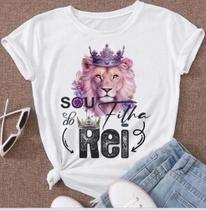 Camiseta Camisa Blusa Pesonalizada Leão Gospel Evangélica Sou Filha do Rei