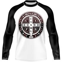 Camiseta Camisa Blusa Ranglan Agro Escudo São Bento Esportes Com Proteção Uv50