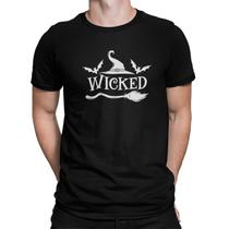 Camiseta Camisa Bruxas Wicked Masculina Preto