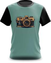 Camiseta Camisa Câmera Fotográfica Vintage