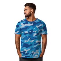 Camiseta Camisa Camuflada Exército Militar Pesca Caça Dry fit top