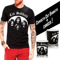 Camiseta camisa Cat Sabbath exclusiva + caneca Camiseta camisa Cat Sabbath exclusiva + caneca