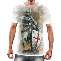 Camiseta Camisa Cavaleiros Templários Cruzadas Armaduras 4 - Enjoy Shop