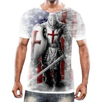 Camiseta Camisa Cavaleiros Templários Cruzadas Armaduras 5