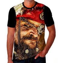 Camiseta Camisa Caveira Fantasma Pirata Tatoo Masculina K11_x000D_