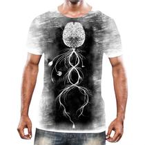 Camiseta Camisa Cérebro Inteligência Mental Psicologia HD 7 - Enjoy Shop