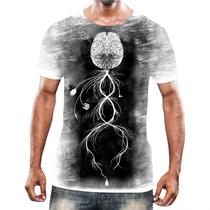 Camiseta Camisa Cérebro Inteligência Mental Psicologia HD 7