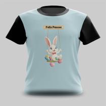 Camiseta Camisa Coelho da Páscoa no Balanço