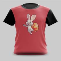 Camiseta Camisa Coelho da Páscoa Pegando Ovos