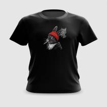 Camiseta Camisa Coelho de Gorro Fumando